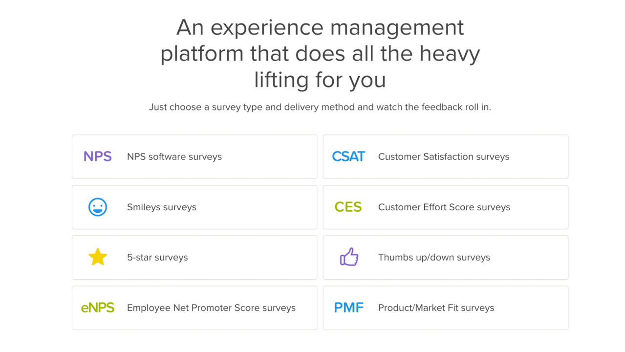 Delighted all survey experiences