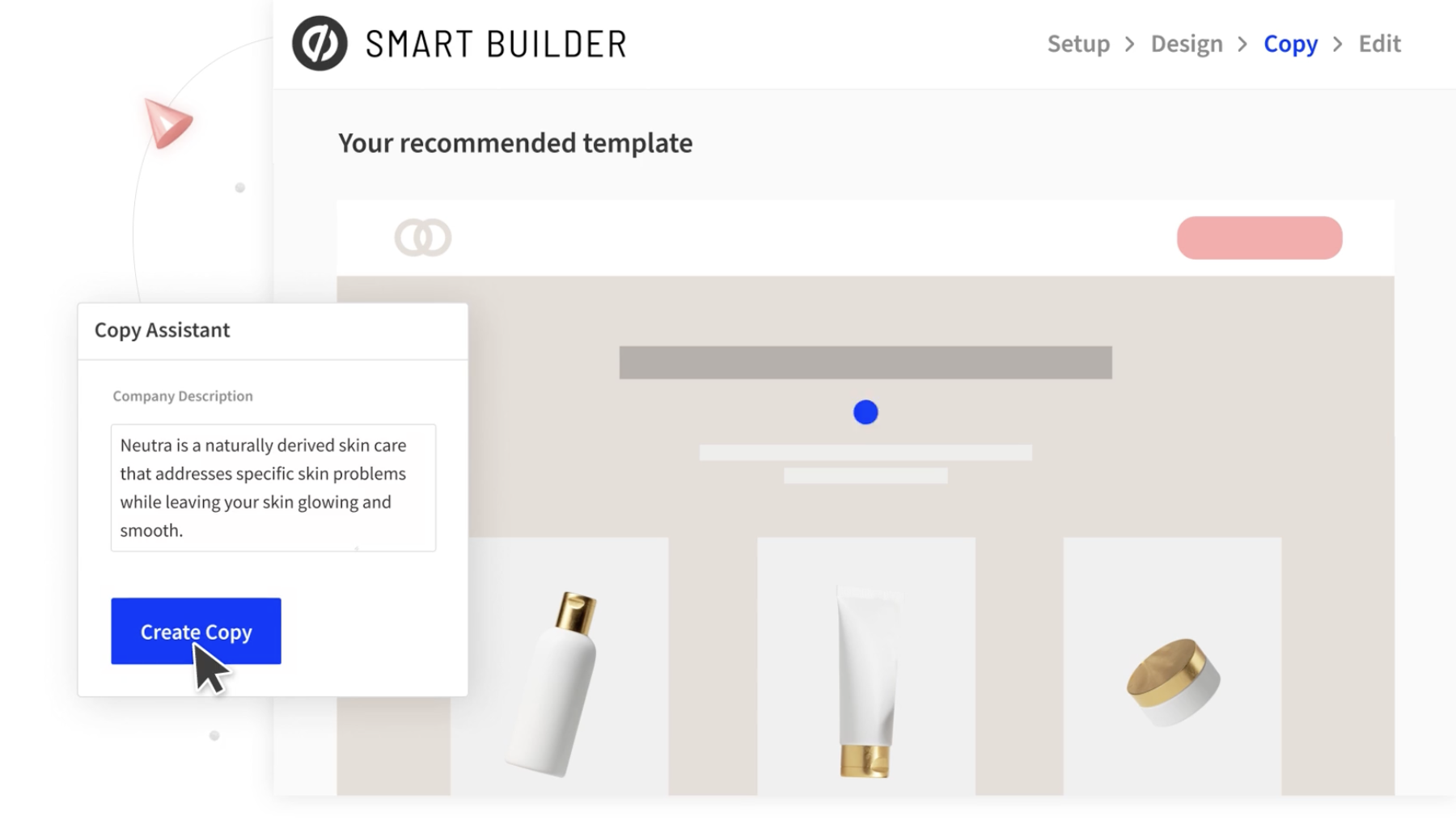 Easily create landing pages with Smart Builder