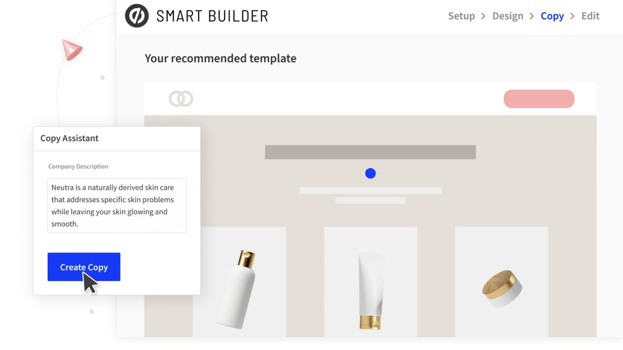 Easily create landing pages with Smart Builder