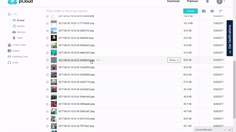 Image and video storage on the cloud