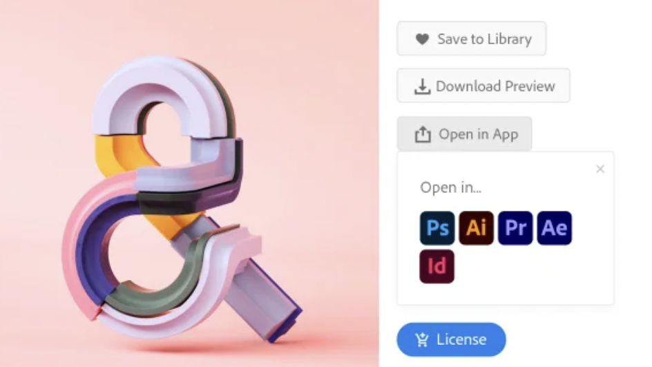 Quickly launch elements you like across Adobe Cloud Apps