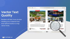 Crisp vector fonts make reading a breeze. thumbnail