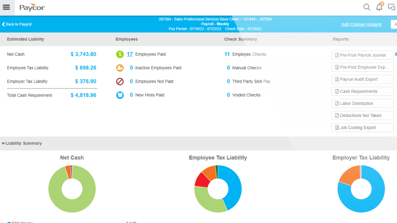 View payroll reports