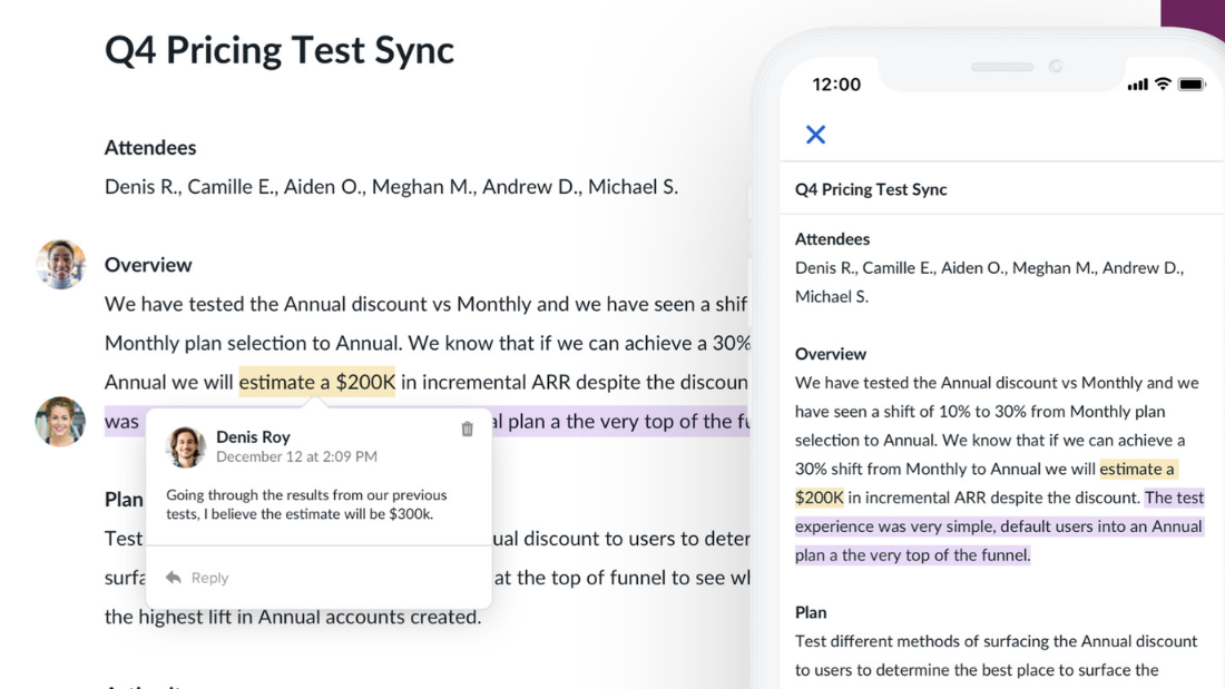 Create and edit documents together