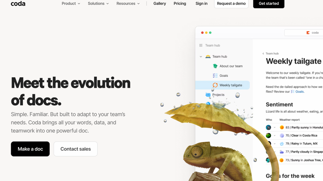 Coda Homepage