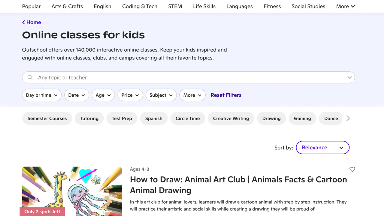 Browse and research classes