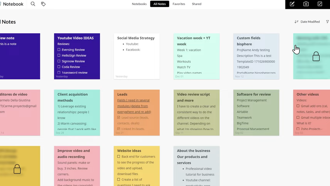 Create Notes With Zoho Notebook