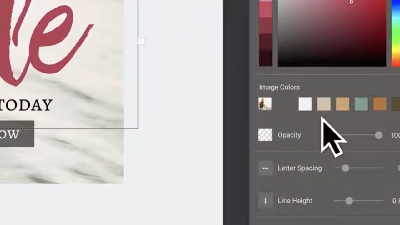 Easil color palette suggestions