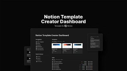 Notion Template Creator Dashboard