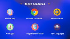 Your complete content toolkit: AI images, a humanizer, 75+ languages, and so much more. thumbnail