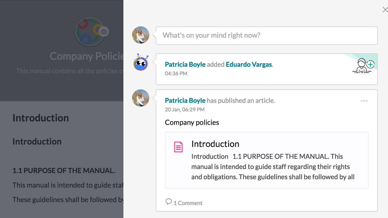 Create a knowledge base with Zoho Connect