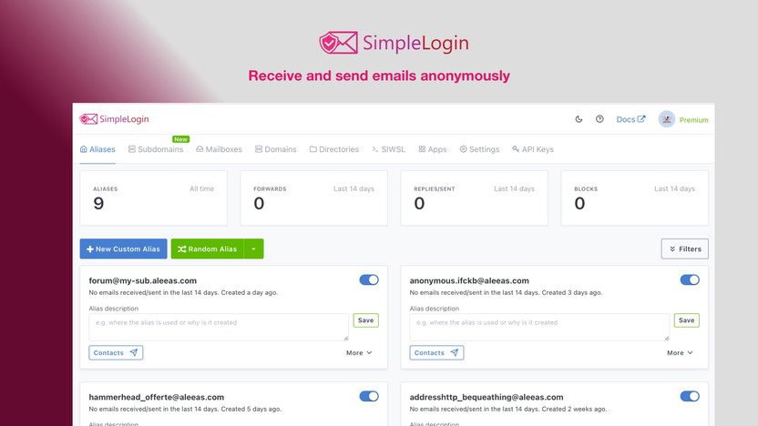Simplelogin Premium Deal: Unlock Exclusive Email Privacy Today! 2 Simplelogin Premium Deal: Unlock Exclusive Email Privacy Today!