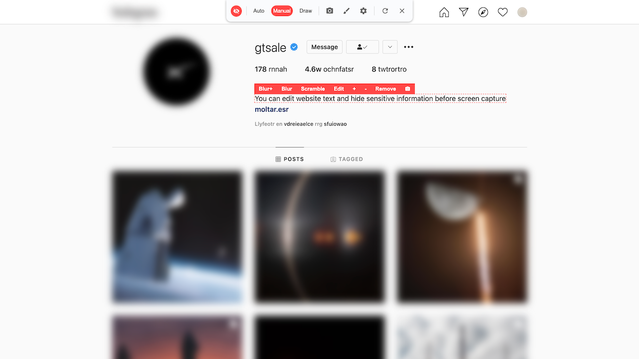 DataMask - blur Chrome extension