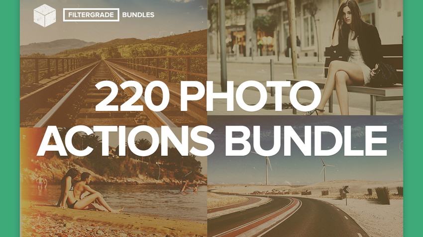 FilterGrade 220 Photoshop Actions Bundle