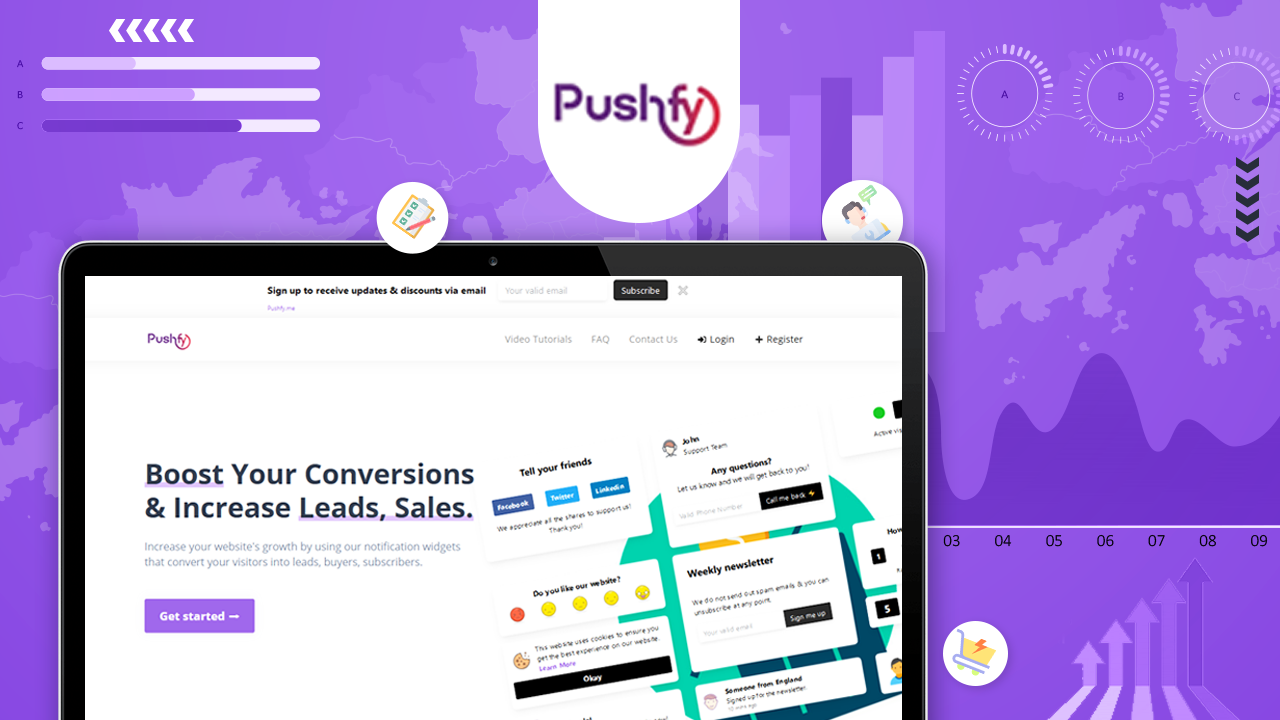 Pushfy - Boost Your Conversions & Increase Leads, Sales with our notification widgets