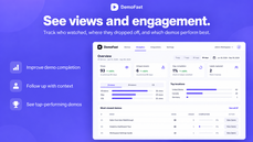 See views, engagement, completion rates, and top-performing demos at a glance. thumbnail