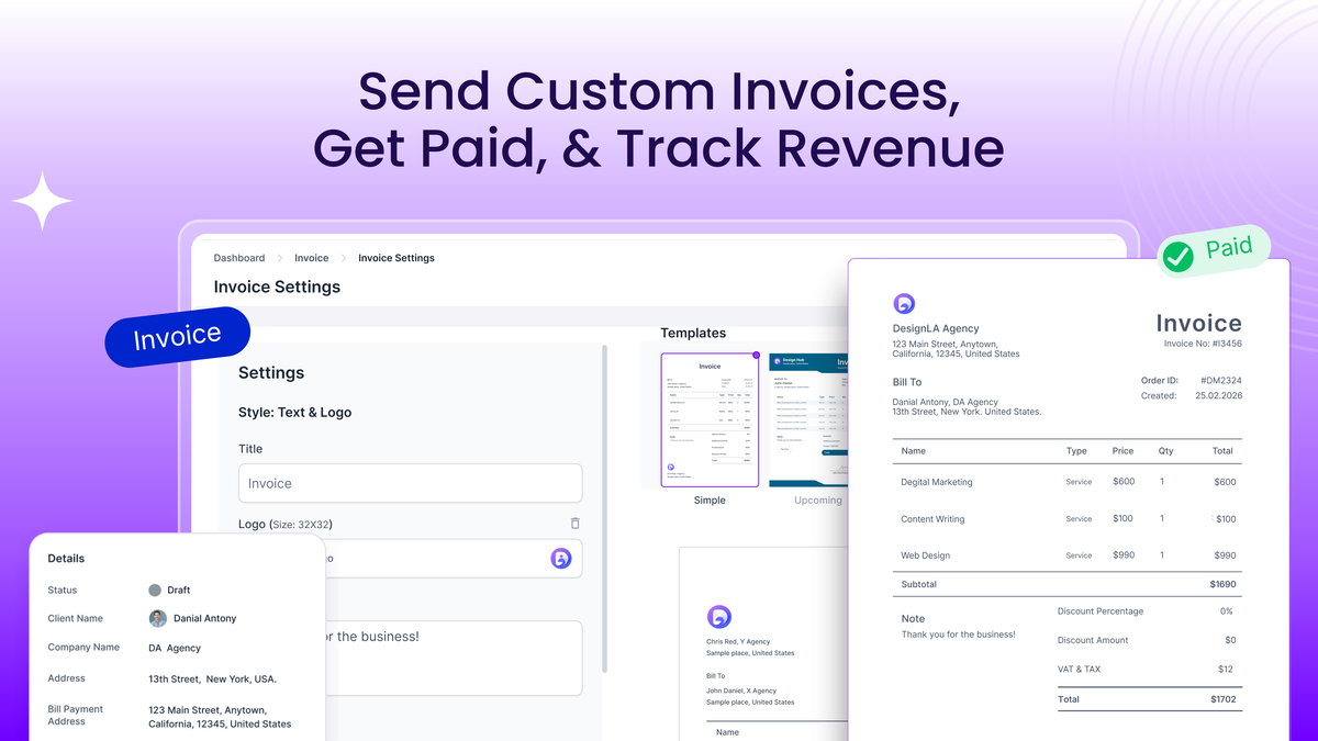 Showcase all your services