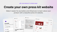 Pressdeck - create press kit website thumbnail