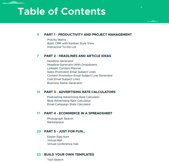 AppSumo's Google Sheets Template Pack | AppSumo