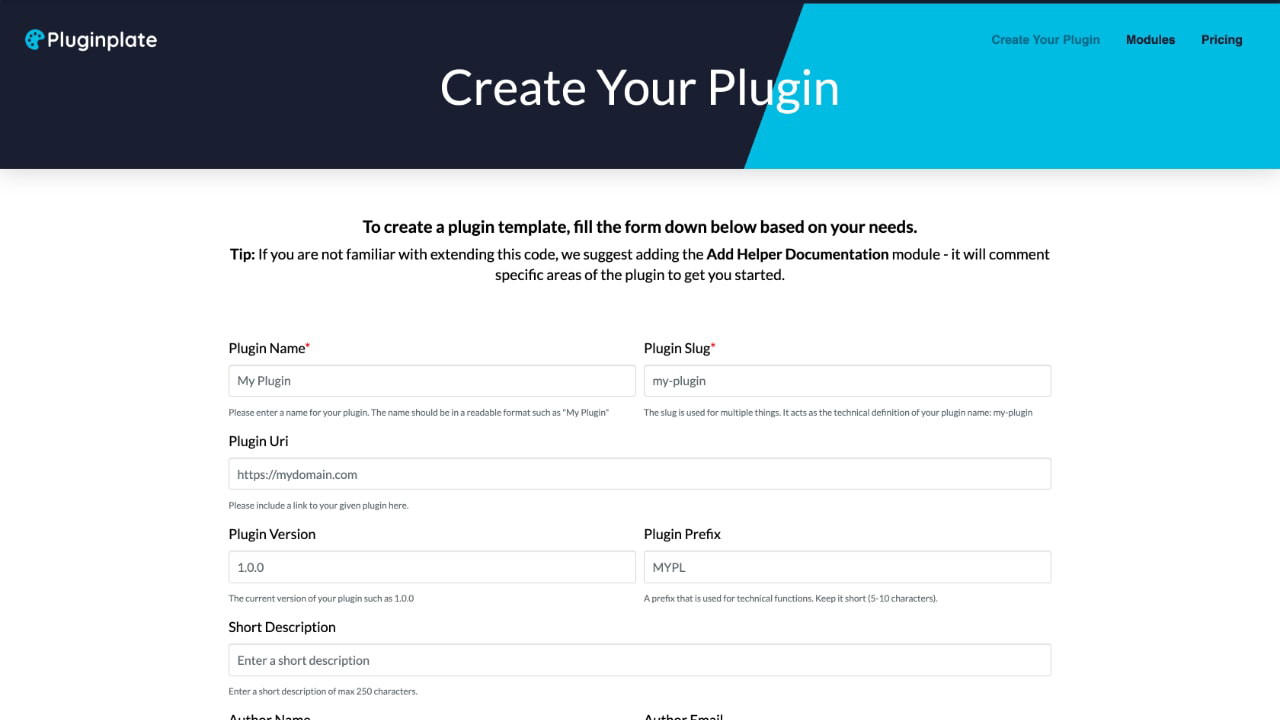 Pluginplate