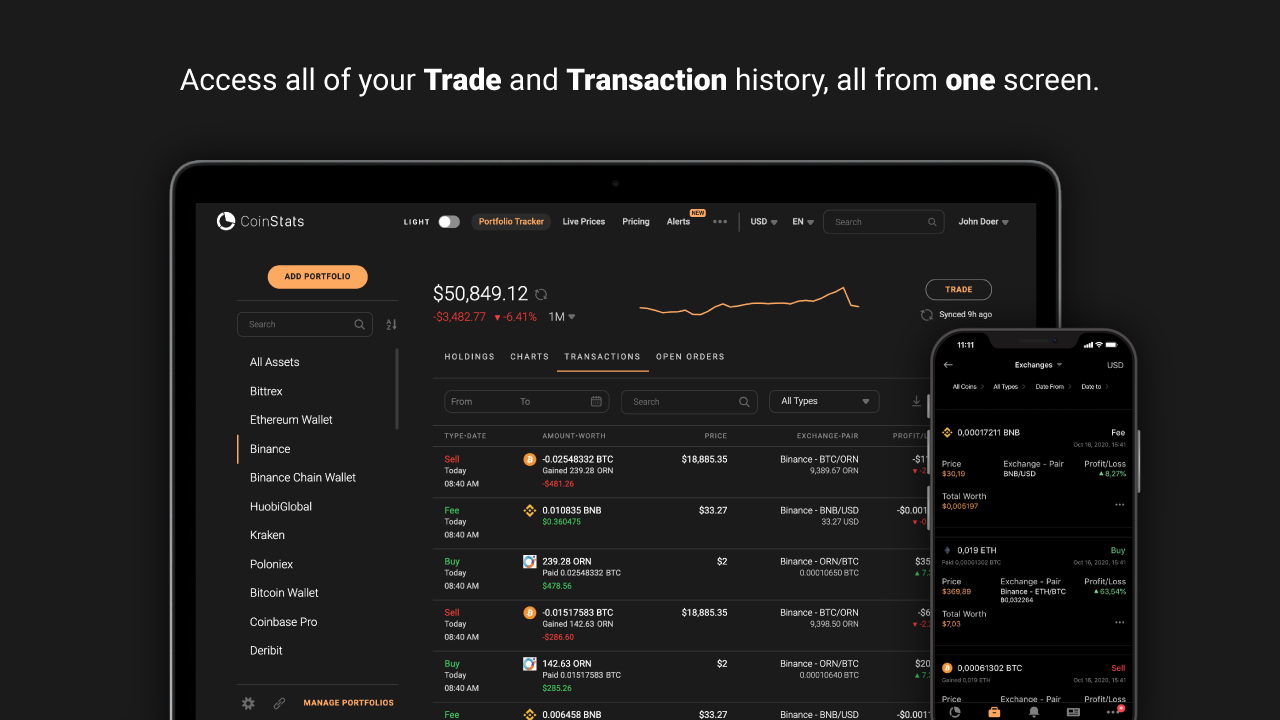 CoinStats - Crypto Portfolio Manager