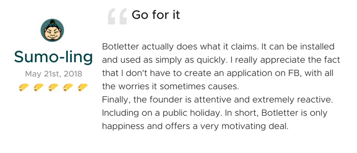 Lifetime Access of Botletter