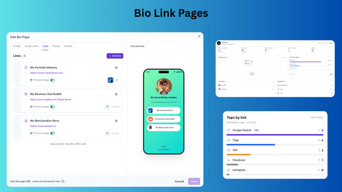 Bio Pages (link-in-bio)