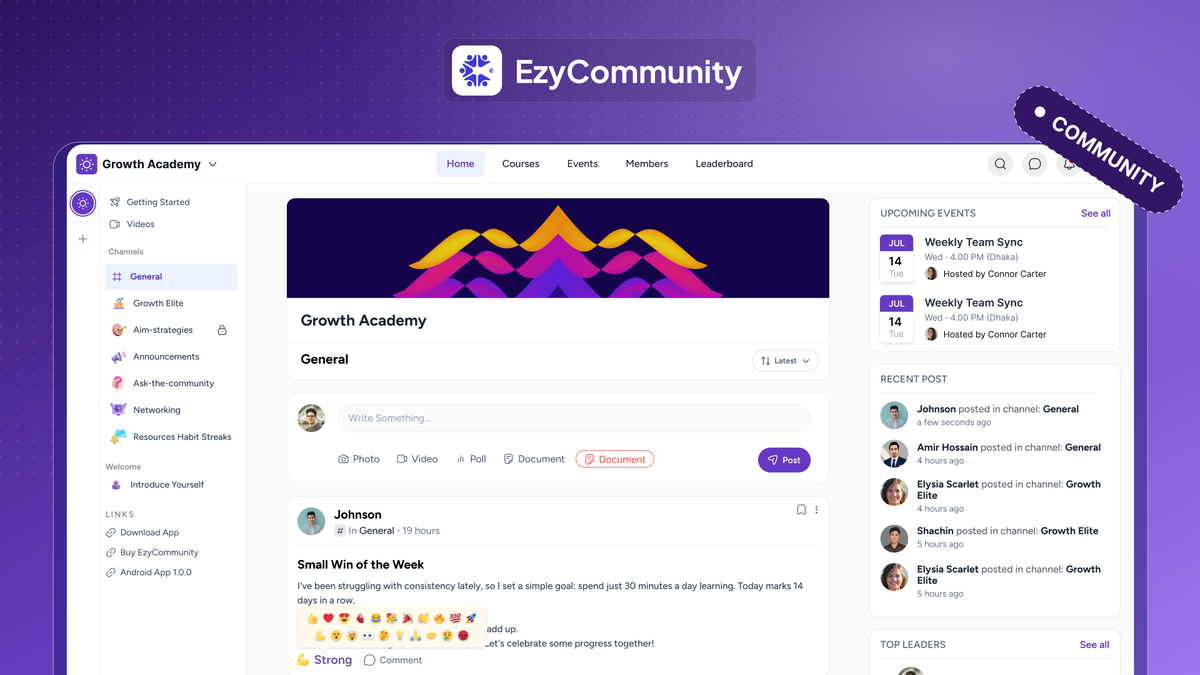 EzyCommunity Feed