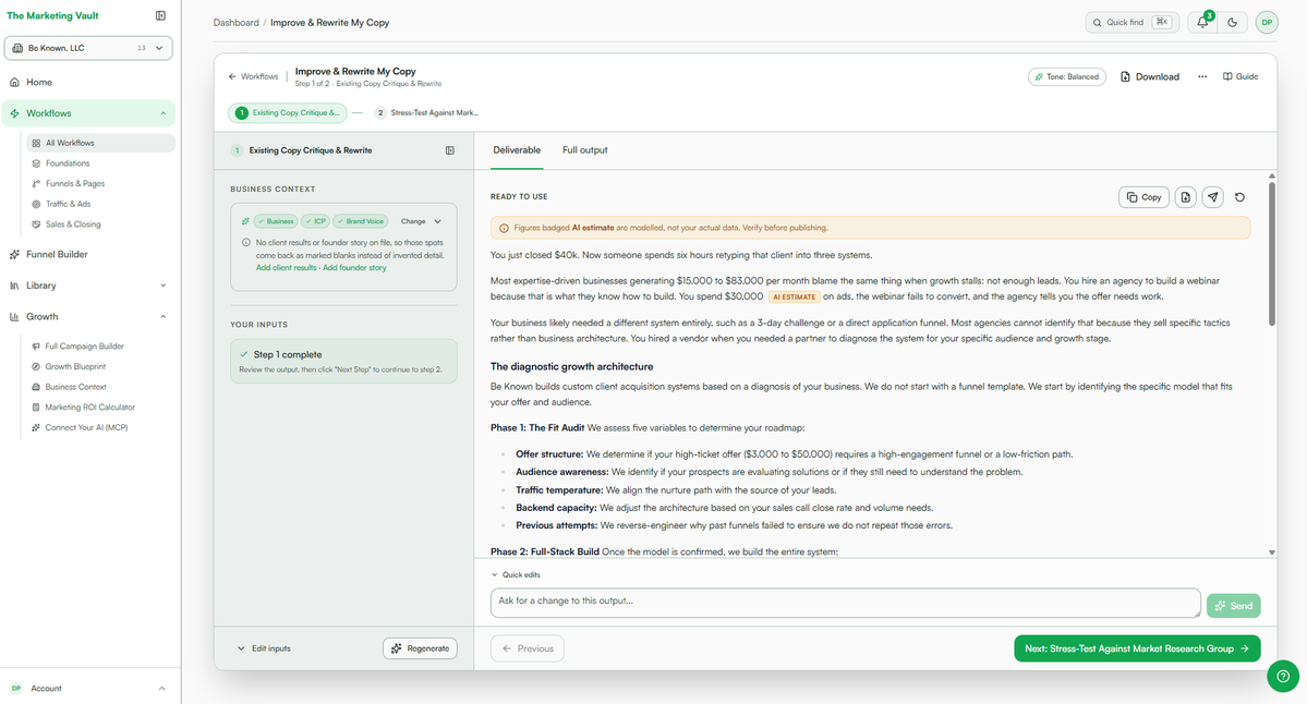 Create & strengthen an irresistible offer with pricing, stacking, proof, and risk-reversal