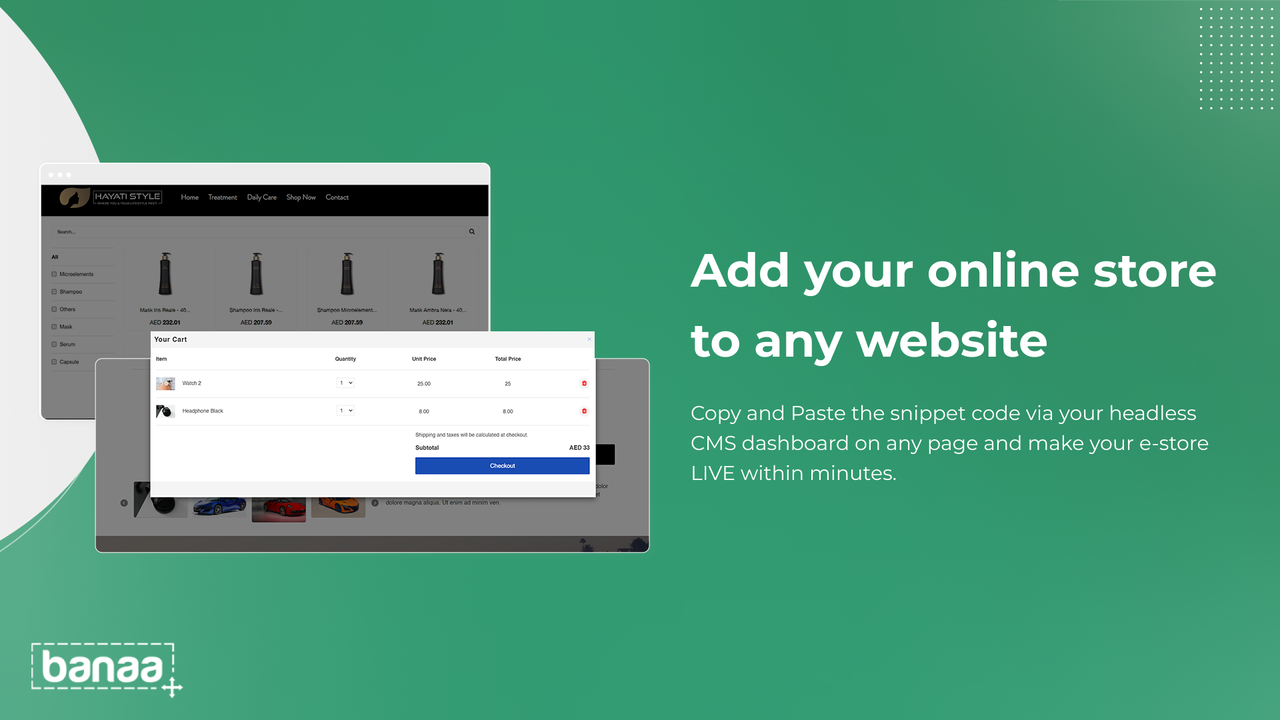 Banaa.com - No-Code Website and eCommerce Builder