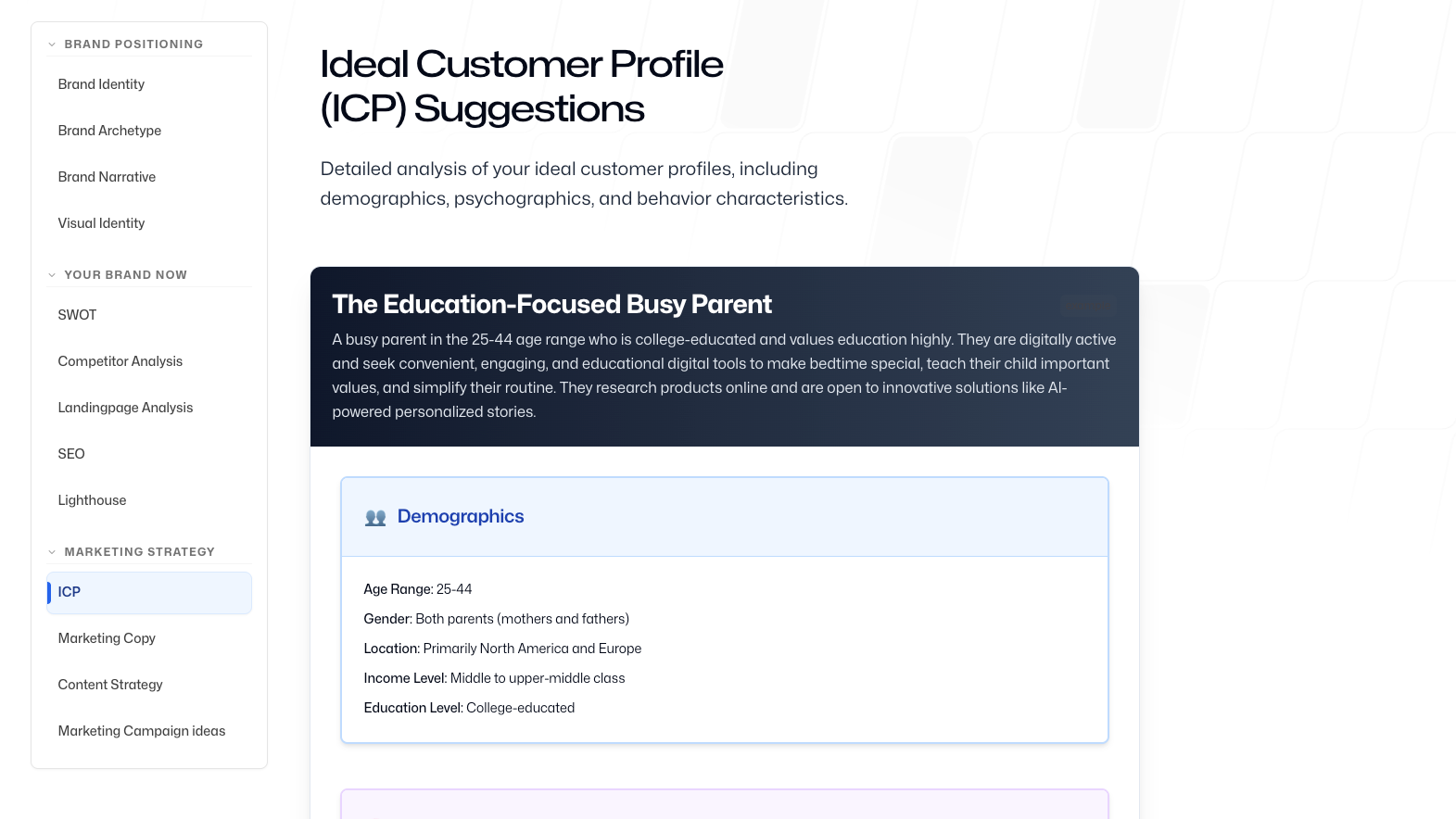 Ideal customer profile