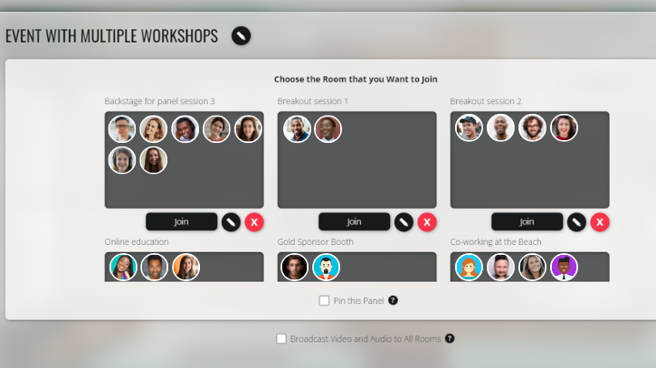 Generate multiple breakout rooms and sessions