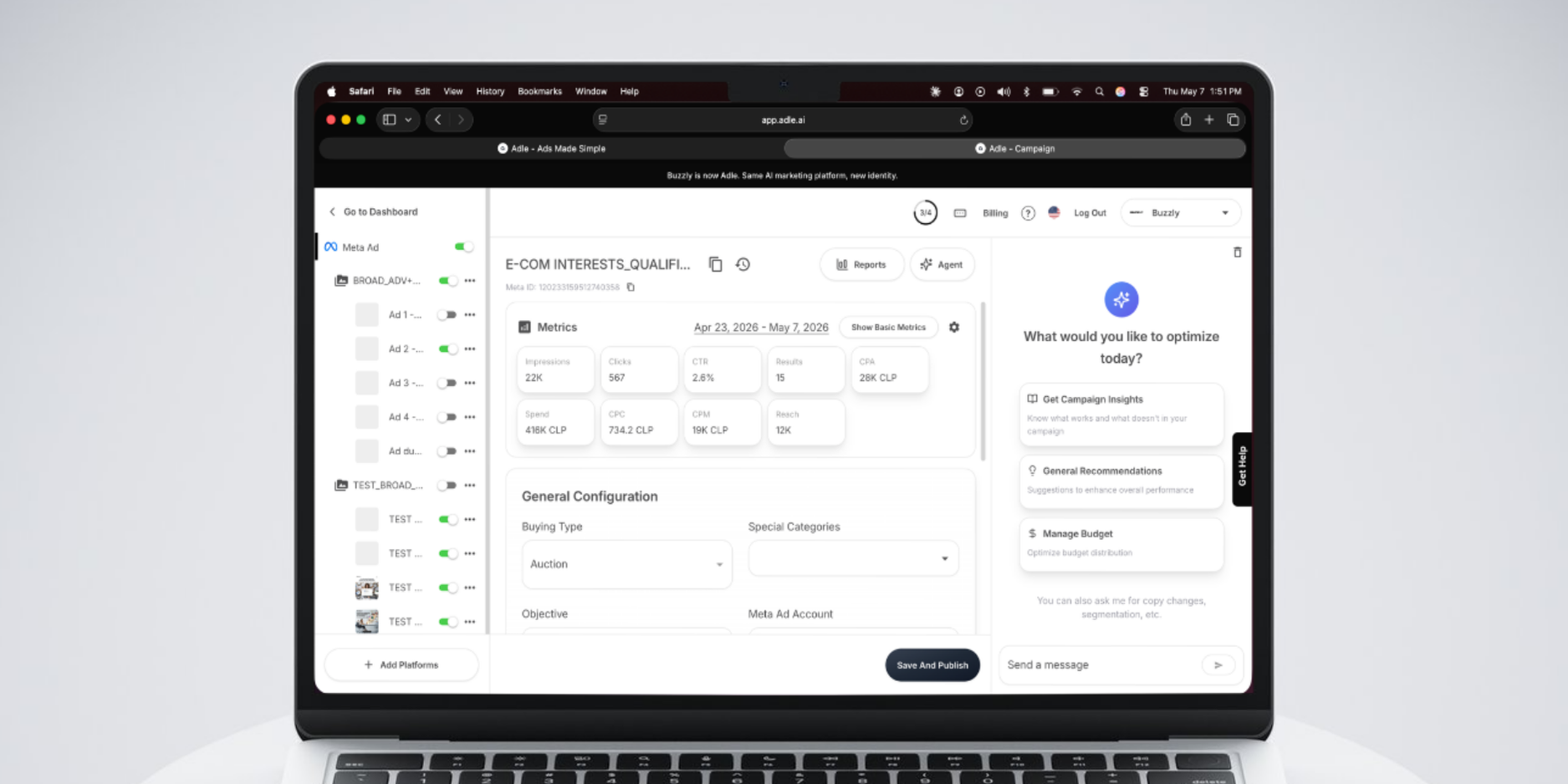 Performance dashboard
