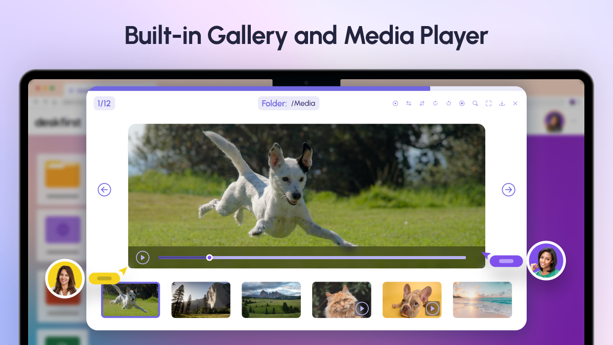 Gallery and Media player
