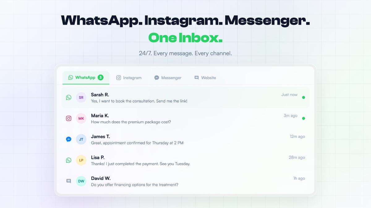 Every channel, one inbox