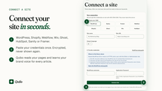 Connecting a WordPress site to Quibo; supports Shopify, Webflow, Wix, Ghost, HubSpot, Sanity and Framer thumbnail