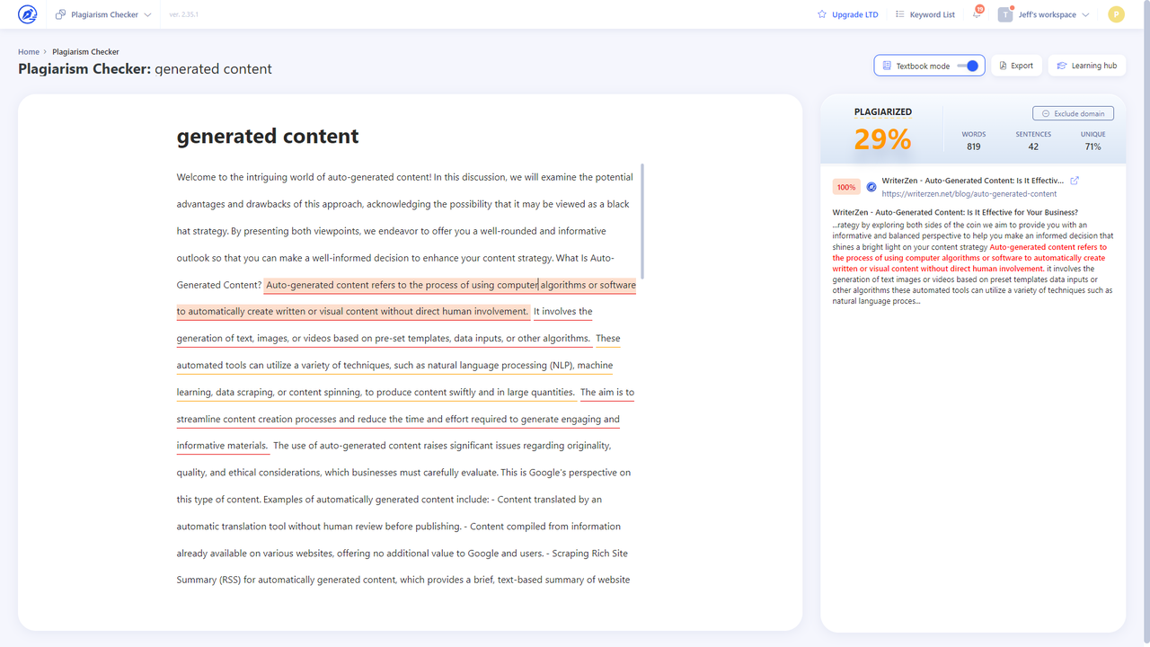 Finalize and collaborate on your content