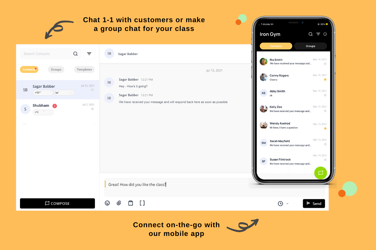 Mastera unified web and mobile inbox