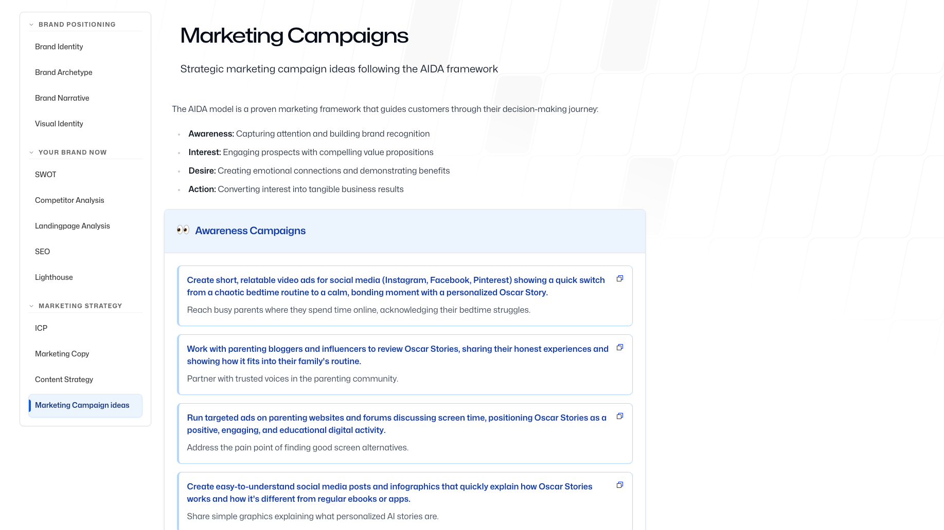 Marketing campaigns