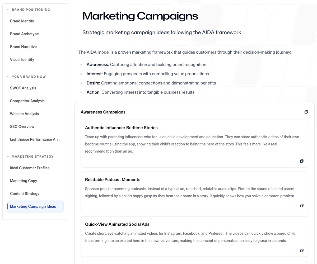 Map out marketing campaigns