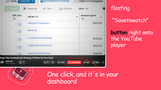 Savetowatch button available just below the yt videos thumbnail