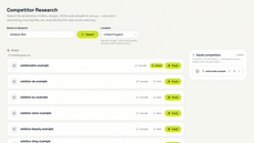 Demo competitor research shortlist thumbnail