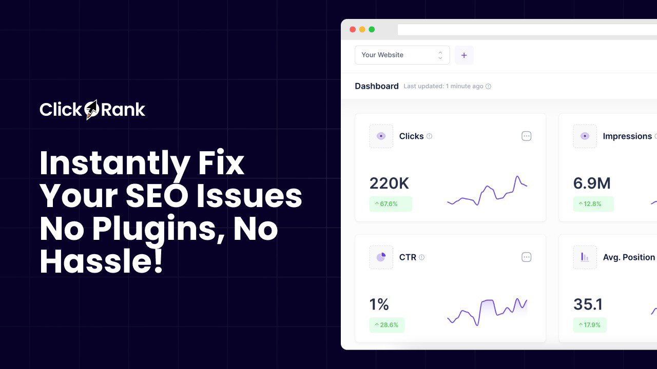 Fix SEO issues instantly