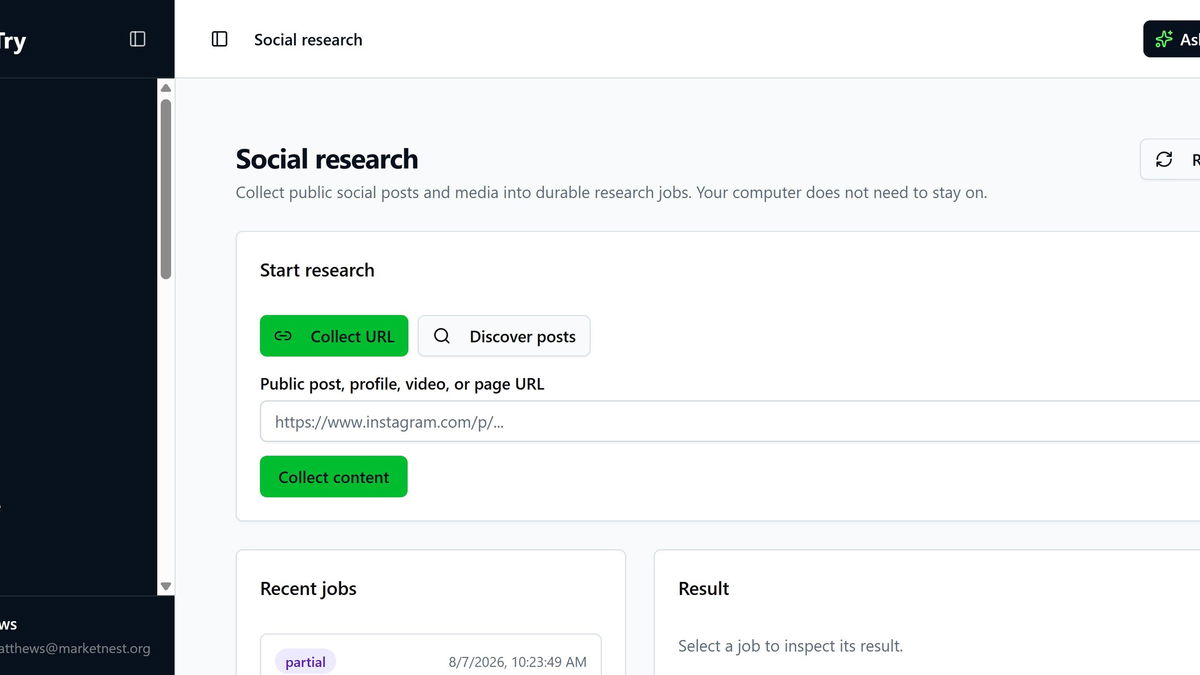 Social listening research