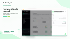 Contact verification details and history thumbnail