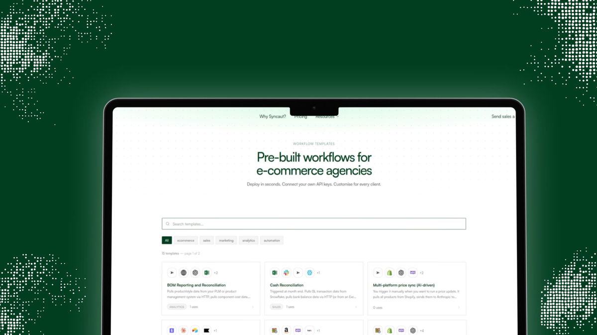 Credentials page for syncaut