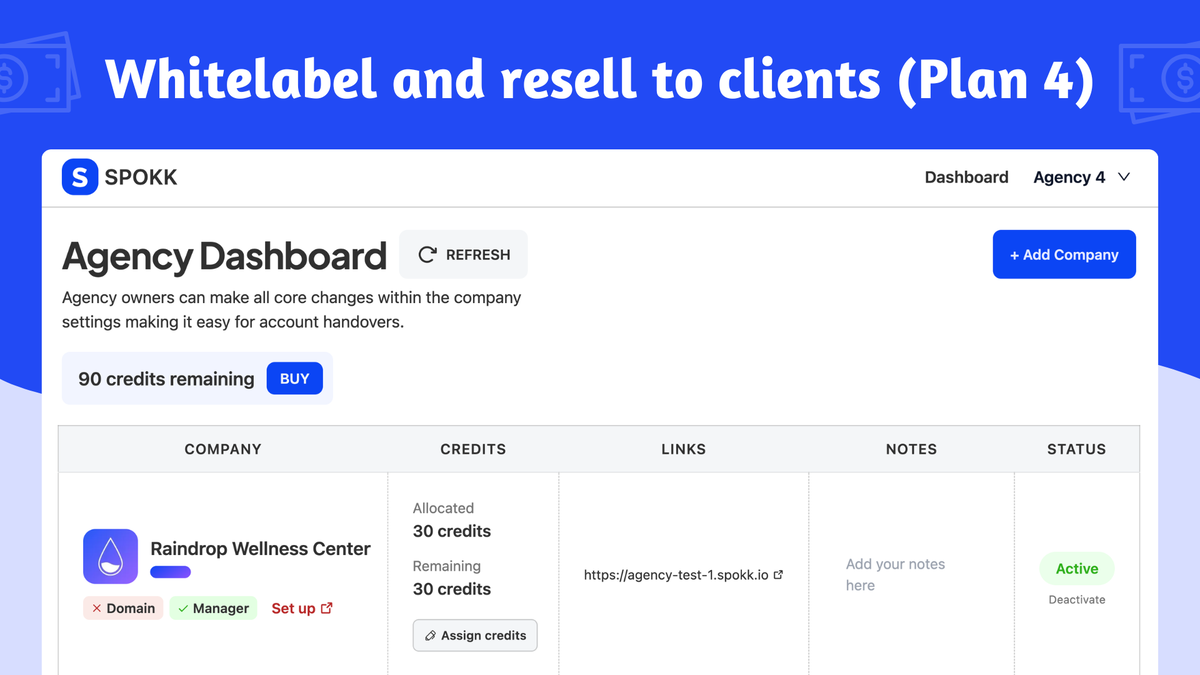 Everything your clients need to retain customers and grow — under your brand
