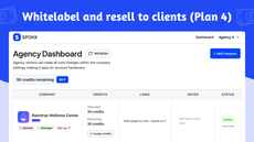 Remove all "Powered by Spokk" branding + access the Agency dashboard. thumbnail