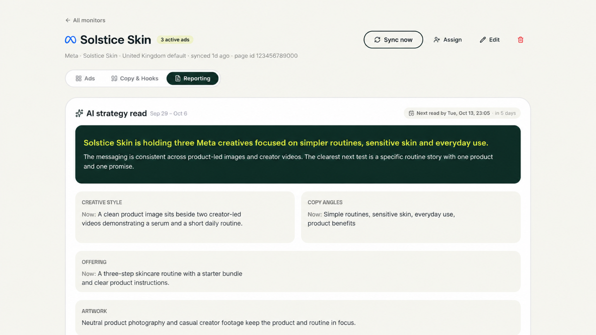 Make competitor intelligence a service your clients can see