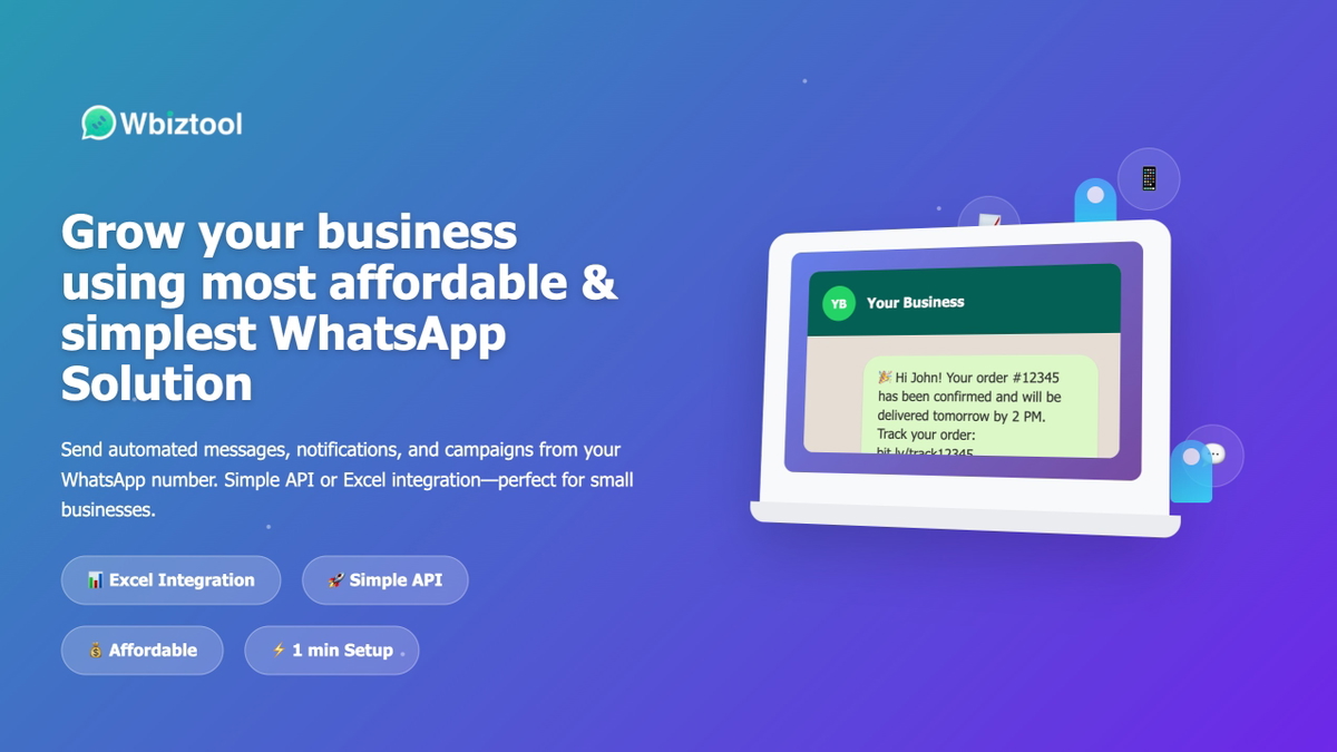 Send WhatsApp messages at scale